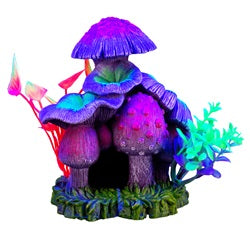 Marina iGlo Ornament - Mushroom House with Plants (Large)