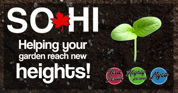 So-Hi helping your garden reach new heights banner for new soil