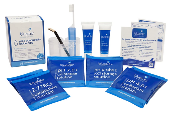 Bluelab - Probe Care Kit pH & Conductivity - IncrediGrow, blue, Bluelab, bluelabs, calibration, clean, cleaning kit, lab, labs Tools, Accessories & Books