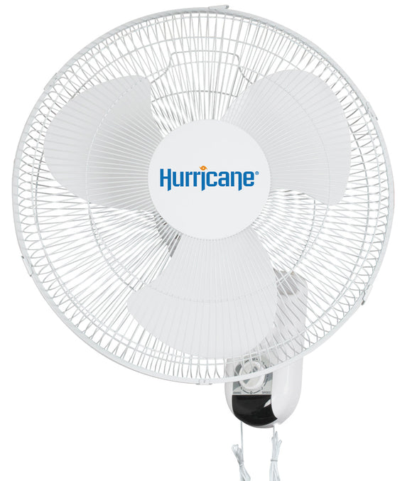 Hurricane® - 16 in Classic Wall Mount Fan. - 736503 - IncrediGrow, angrysun, fan, ventilation Fans, Ducting & Air Purification