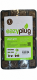 A package of 24 eazyplug plug 'n grow seed starting plugs in a clear plastic tray with a white and green label.