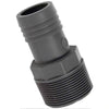Poly Pipe Insert Fittings – Grey Male Thread to Hose Barb Adapters