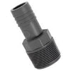 Poly Pipe Insert Fittings – Grey Male Thread to Hose Barb Adapters