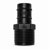 Mega Mass Plastics - Threaded Black Male Pump Adapters