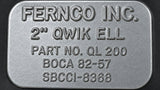 Fernco Qwik Ell 2" Flexible 90° DWV Elbow – QL-200
