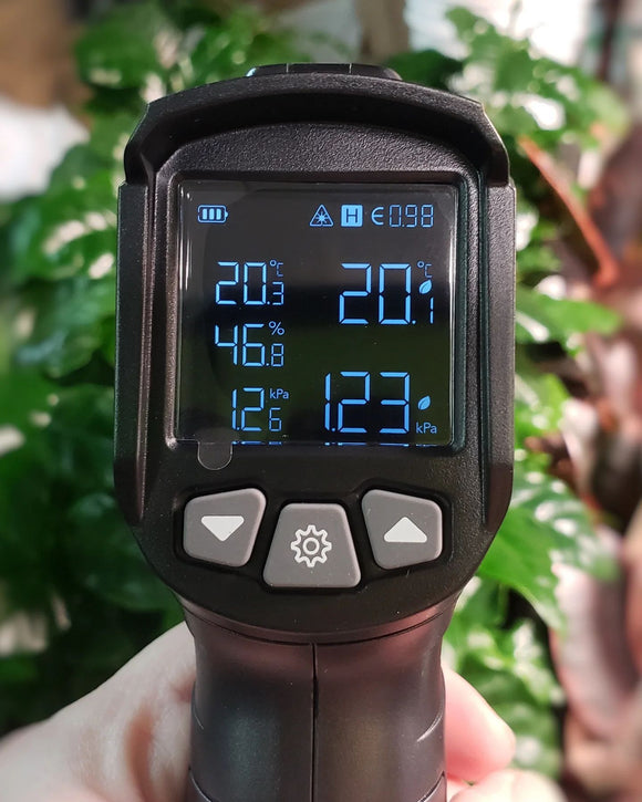 VPD Thermometer, Handheld Environmental Monitor, Captures Leaf VPD and Temperature