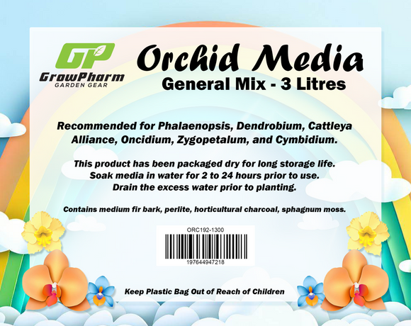 GrowPharm Orchid Media - General Mix Orchid Media 3L
