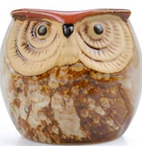 Decorative Pots - Glazed Owl (Assorted Designs)
