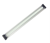 A long rectangular EDKFARM LED light bar with a clear acrylic cover and black end caps, shown diagonally on a plain white background.