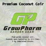 GrowPharm Growing Media - 5kg Coco Coir Blocks\