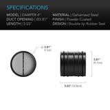 AC Infinity - Backdraft Damper