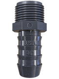 DURA PLASTICS - 3/4" Male Pipe Thread × 3/4" Poly Pipe Insert Adapter (PVC)