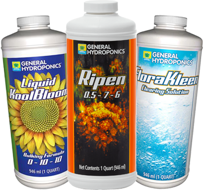 General Hydroponics - Flowerpack: Liquid Koolbloom, Ripen, FloraKleen