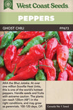 West Coast Seeds - Peppers - Ghost Chili Pepper (10 Seeds)