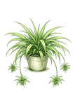 Live Plants: Spider Plant (Green)