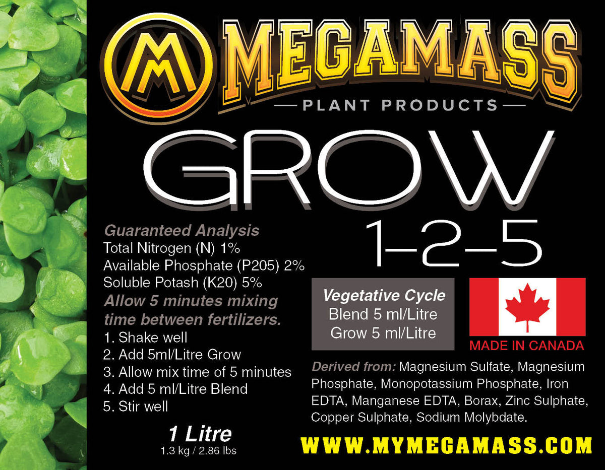 Mega Mass Nutrients - Grow – IncrediGrow Garden Centre