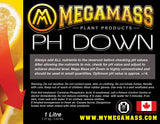 Mega Mass - pH Down, Mega Mass Plant Products, IncrediGrow, IncrediGrow - Grow, Cannabis, Microgreens, Fertilizer, Calgary, Airdrie, Quickgrow, Amazing, Ecolighting, 