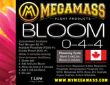 Mega Mass - Bloom, Mega Mass Plant Products, IncrediGrow, IncrediGrow - Grow, Cannabis, Microgreens, Fertilizer, Calgary, Airdrie, Quickgrow, Amazing, Ecolighting, 