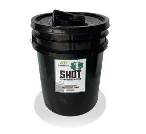 Grow Pharm - Deep Water Culture Kit: 1 Shot Hydroponic Bucket Kit - IncrediGrow, basket, bucket, cat: kits, cup, cups, deep water, dwc, ez clone, hydro, net cup, net cups, netcup, netcups, netpot, netpots, self water Complete Kits