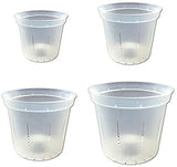 Clear Orchid Pots - IncrediGrow, cat: orchid supplies, society Container & Saucers