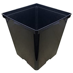 GroPro Black Square Pot - IncrediGrow,  Container & Saucers