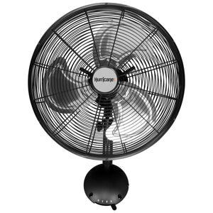 Hurricane® - Pro High Velocity Oscillating Metal Wall Mount Fan 16 in - IncrediGrow, angrysun, fan, ventilation Fans, Ducting & Air Purification