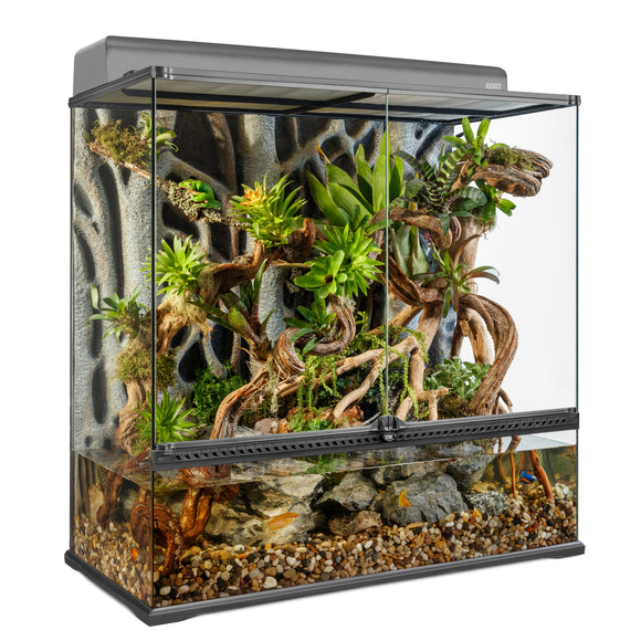 Exo Terra Advanced Paludarium & Rainforest Terrarium - Large X-Tall - 90 W x 45 D x 90 H cm (36