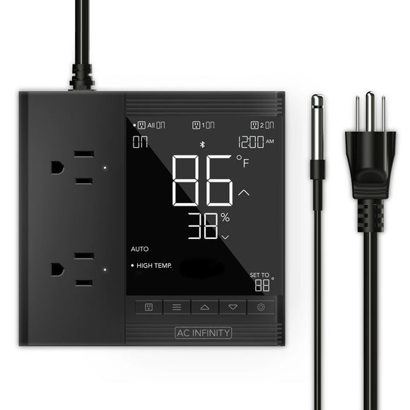 AC Infinity - Controller 75, Smart Outlet Controller for Two Devices ...