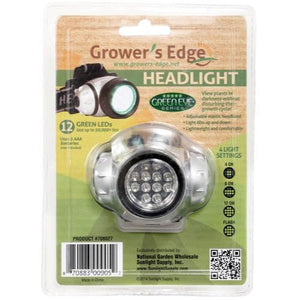 Grower's Edge - 12 Green LED Headlight - IncrediGrow,  LED