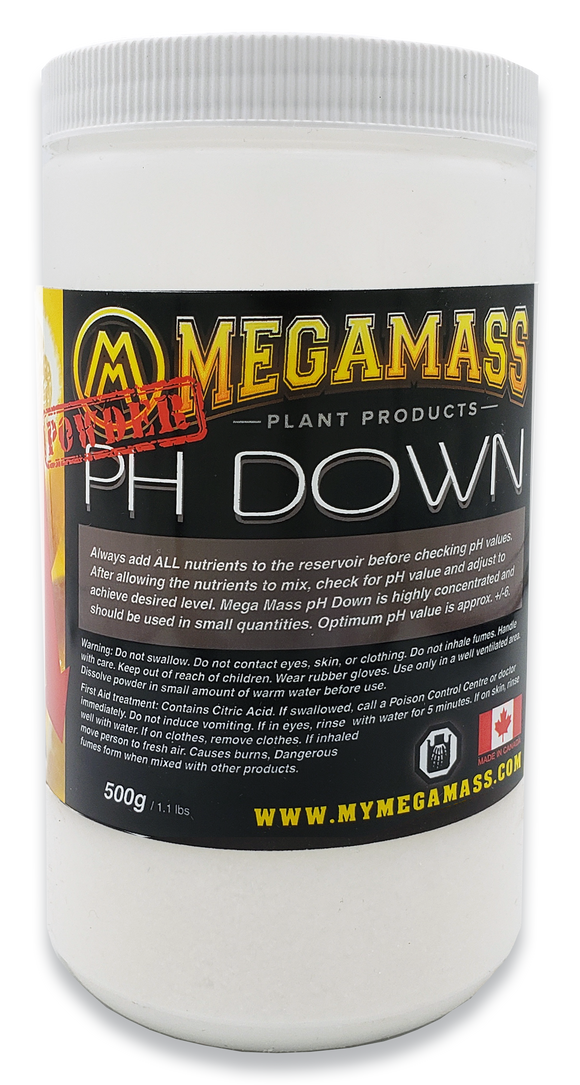 Mega Mass Nutrients - PH Down ( POWDER ) 500g