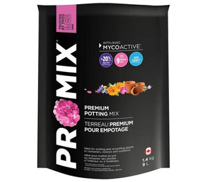 Pro Mix - Premium Potting Soil - 9 Litres - IncrediGrow, medium, peat, premium, pro-mix, promix, soil, soil pro, spagnum moss 