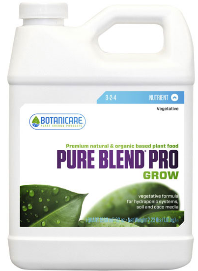 Botanicare - Pure Blend Pro Grow 3-2-4, Botanicare, IncrediGrow, IncrediGrow - Grow, Cannabis, Microgreens, Fertilizer, Calgary, Airdrie, Quickgrow, Amazing, Ecolighting, 