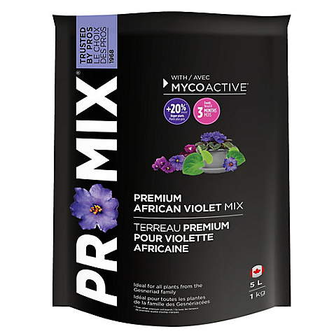 Pro Mix - Premium African Violet Mix - 5 Litres - IncrediGrow, african, african violet, dirt, hp, pearlite, perilite, potting, pro mix, promix, soil, spagnum moss, violet Propagation & Growing Mediums