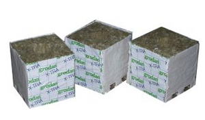 Rockwool 3 x 3 x 3-inch Growing Blocks NO HOLES - IncrediGrow, a-ok, aok, clone, clones, cloning, cutting, DELTA, grodan, grow, hydro, hydroponic, hydroponics, rock, rockwall, rockwell, rockwool, rooting, seed, seedling, sponge, sponges, water, well, wool Rockwool