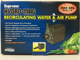 Pondmaster - Hydro-Mag Mag Drive Pump 950GPH - 2400GPH - IncrediGrow, aqua, danner, eugene, fish, fountain, hydro, hydroponics, mag, pond, pondmaster, pump, res, rez, water Water Pumps